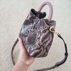 ELLEME Madeleine Python-Print Mini Satchel baozi